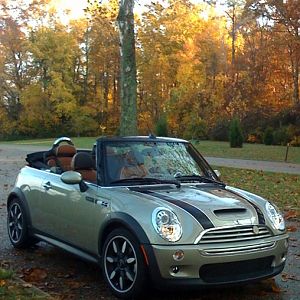 Lizzie on Colonial Parkway in Virginia