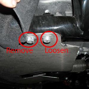 pic4 - Remove Rear Sub Frame to Bumper Connecting Bolts and Loosen Front Bo