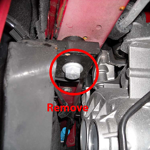 pic5 - Remove Upper Sub Frame Connecting Bolts (the ears going up from the