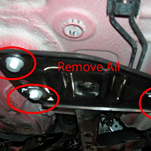 pic10 - Remove Rear Sub Frame  While Supporting Sub Frame with Jack - driv