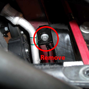pic6 - Remove Upper Sub Frame Connecting Bolts (the ears going up from the
