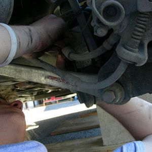 pic23 - pull brake line and ABS sensor wire