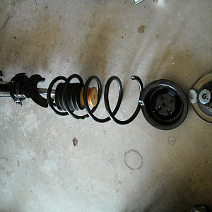 pic16 - strut spring assembly removed