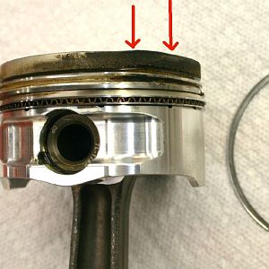 Lifted Top Ring Land CP Piston