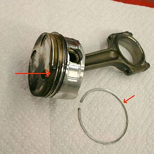 Broken Top Ring Land CP Piston