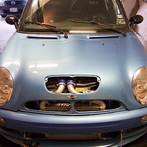 Front view - splitter and wing