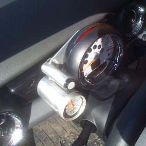 Gauge Bracket Installed