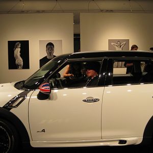 Mr. Jim @ the wheel of the Countryman......