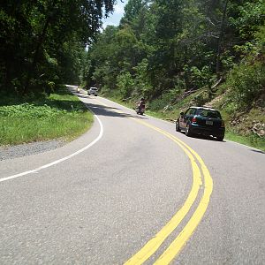 Motoring thru the Dragon on the way to Knoxville