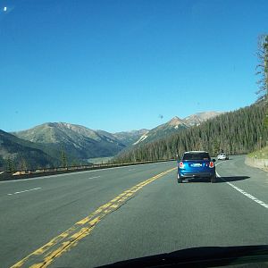 Motoring to the Rise & Shine Rally at Red Rocks