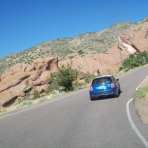 Arriving at Red Rocks for the Rise & Shine Rally