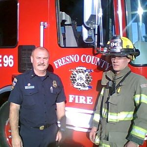3rd and 4th Generation - Bobby and Dad with Engine 96 - April 2008