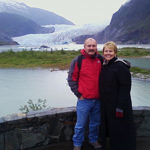 Joanie and Me @ Mendenhall Glacier - Juneau, AK - June 2010