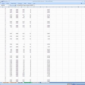 Engine tuning spreadsheets