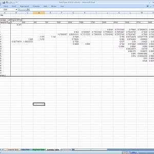 Engine tuning spreadsheets