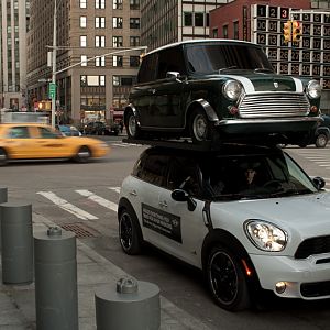 Classic Mini on top of Countryman in New York