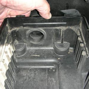 Air Box Base on Grommet Mounts