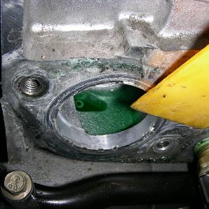 Removing Mineral Deposits with Spatula