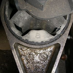 Torn Lower Engine Vibration Mount