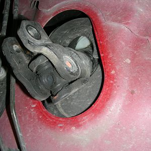 Steering Column Boot Out of Place