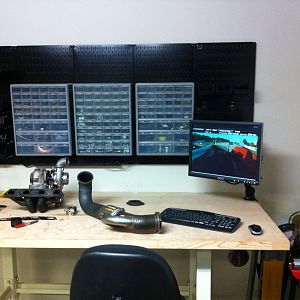 Workbench with Computer