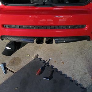 JCW Carbon Fiber Rear Diffuser