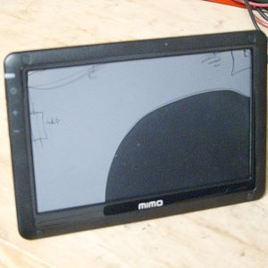 USB-driven touch screen mounting