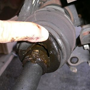 Torn Driveshaft Boot