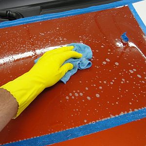 Applying Acid Neutralizer