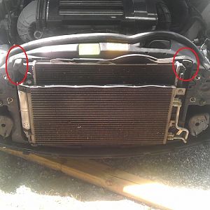 Remove rad retaining pins
