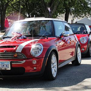 Red MINIs on Parade