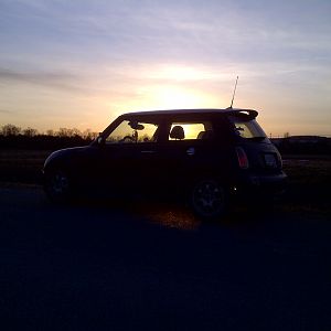 Sunset in February