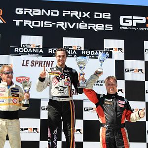 Lauziere on the podium: 3rd in B-Spec (3 rivers 2013)