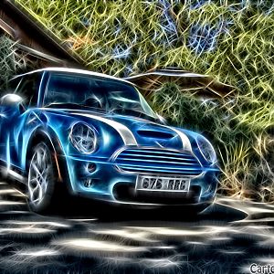 ELECTRIC BLUE STATICALLY DISPLAYED