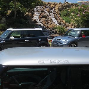 Mini Cooper Waterfall