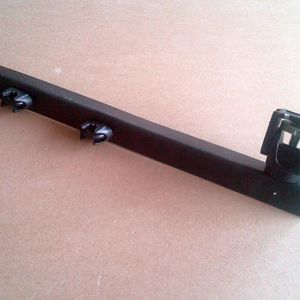 This is the final product. I coated the angle iron, the cable bolts, and the cable cradles in spray-on rubber coating. The camera mount is a Bogen Man