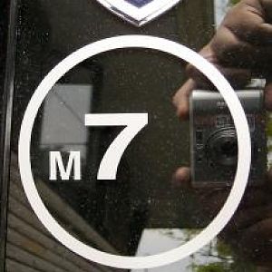 StickersLilRed M/A sticker, m7, and East Enders on drivers door of my 02 MCS.