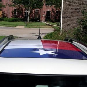 Texas Moon roof flag.