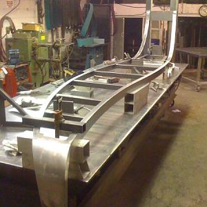 #2 Final metal construction of the "Swoosh" table.
Underconstruction at BSM