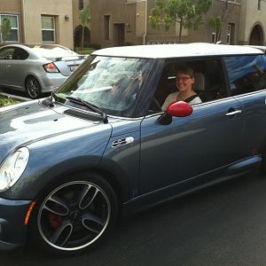 Headin' home in the new car!