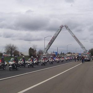 Fresno County S/O Deputy Funeral Procession