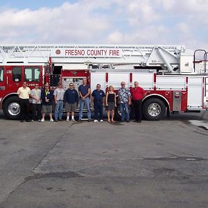 Ladder 87 Delivery Day @ Smeal - Snyder, Nebraska - October 5, 2007 (Bobby's 21st B-Day)

Brian, Bobby, Jon, Darrell, Chris, ?, Angelo, Kris, Jim, J