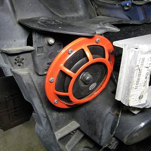 bumper cover/apron removed