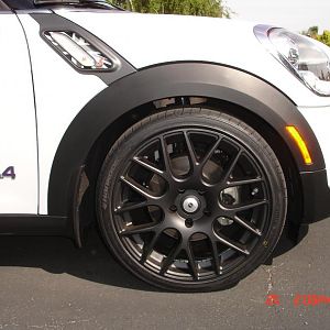 Lowered w/ NM springs, Niche 19x8.5 +35 wheels, Hanook Ventus 245/35/19 tires.