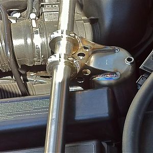 Custom SS OCC bracket I made and attached to my custom made strut bar..