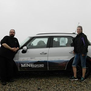 Steven and Niky at the top
MINI of Bedford Parts advisors