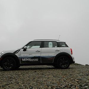 At the top