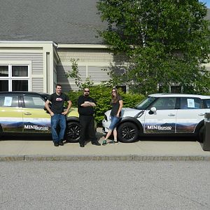 MINI of Bedford cars at the breakfast Saturday morning