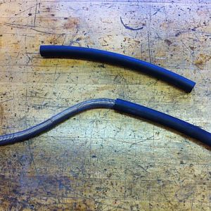 Adding SS spring inside EPDM tubing to eliminate hose collapse issues...
