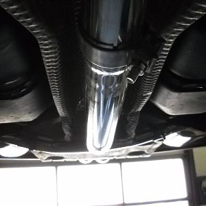 042 The rear y section, all pipeing is 63mm 2 1/2" T304 stainless with Tig Welding.